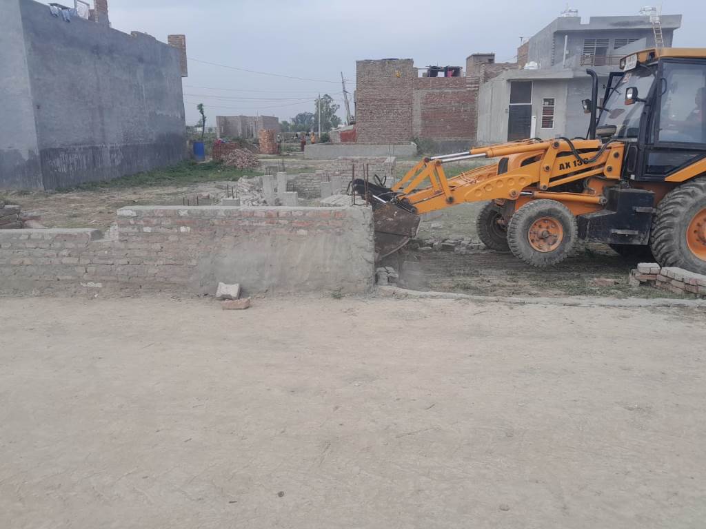 Bulldozers Roll in Karnal Major Crackdown on Illegal Colonies